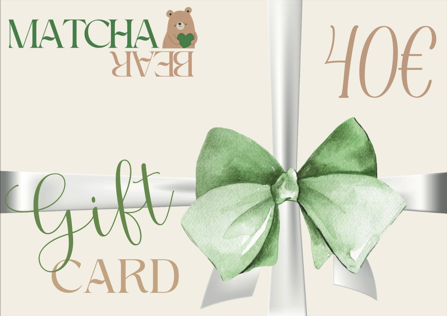 Matcha Bear’i kinkekaart